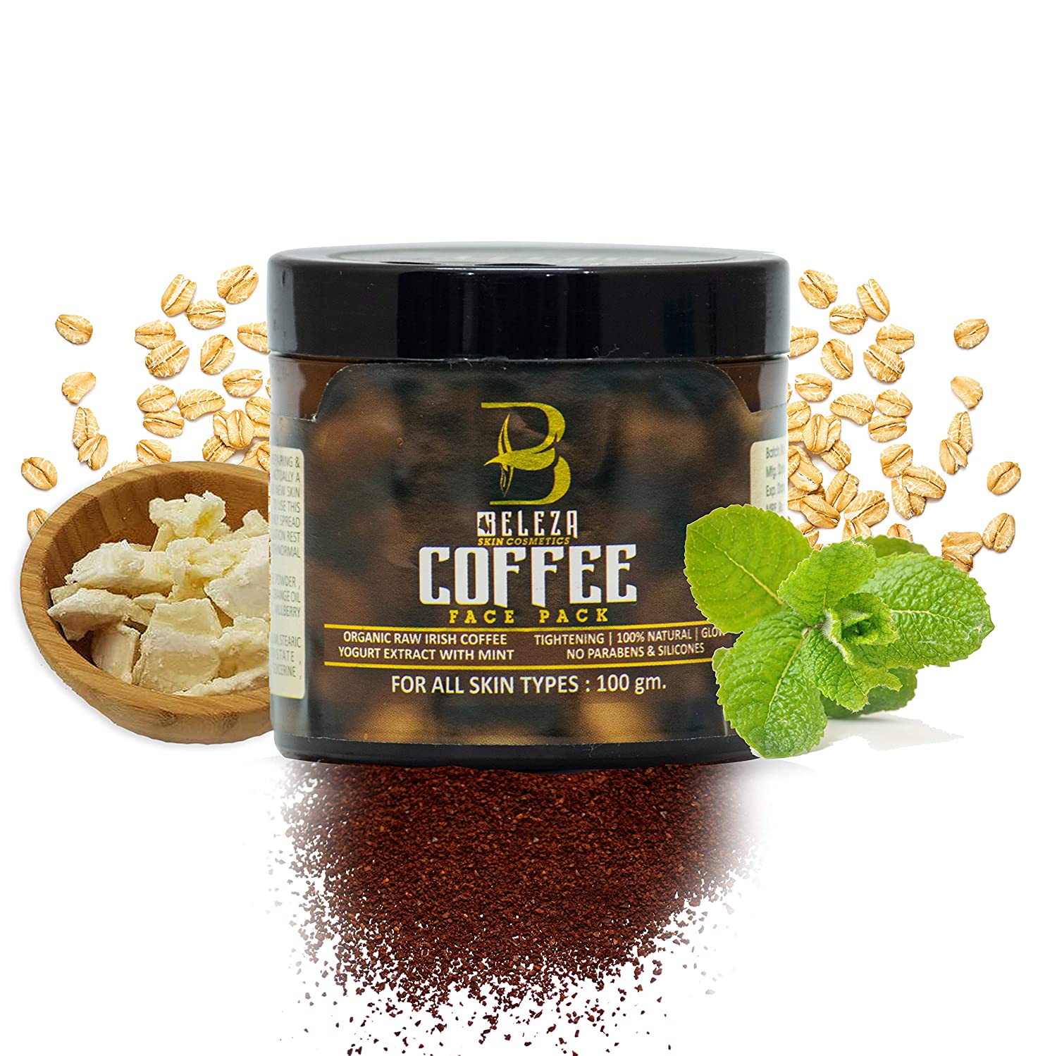 COFFEE FACE PACK 100 gm | Beleza Professional