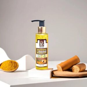 Turmeric and Sandal Face Wash - Ayush Certified Botanical Cleanser for Radiant Skin