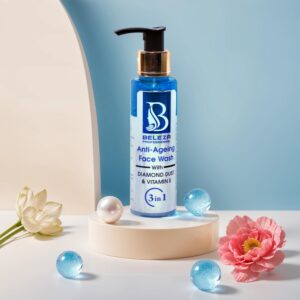 Beleza Professional Anti-Aging Face Wash with Diamond Dust & Vitamin E – Dermatologically Tested for All Skin Types
