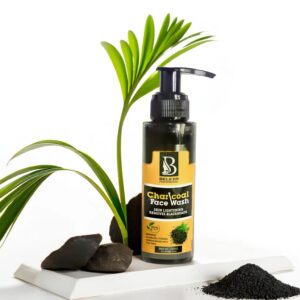 Beleza Professional Charcoal Face Wash – Detoxifying Foaming Cleanser