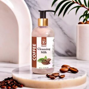 Beleza Professional Coffee Cleansing Milk 300 ml – Revitalizing Cleanser for All Skin Types