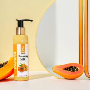 Beleza Professional Papaya Cleansing Milk 100 ml – Nourishing Cleanser for a Radiant Glow