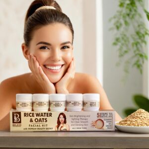 Beleza Professional Rice Water & Oats Facial Kit 125 g – 5-Step Skincare Solution for All Skin Types