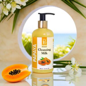 Beleza Professional Papaya Cleansing Milk 300 ml – Nourishing Cleanser for a Radiant Glow